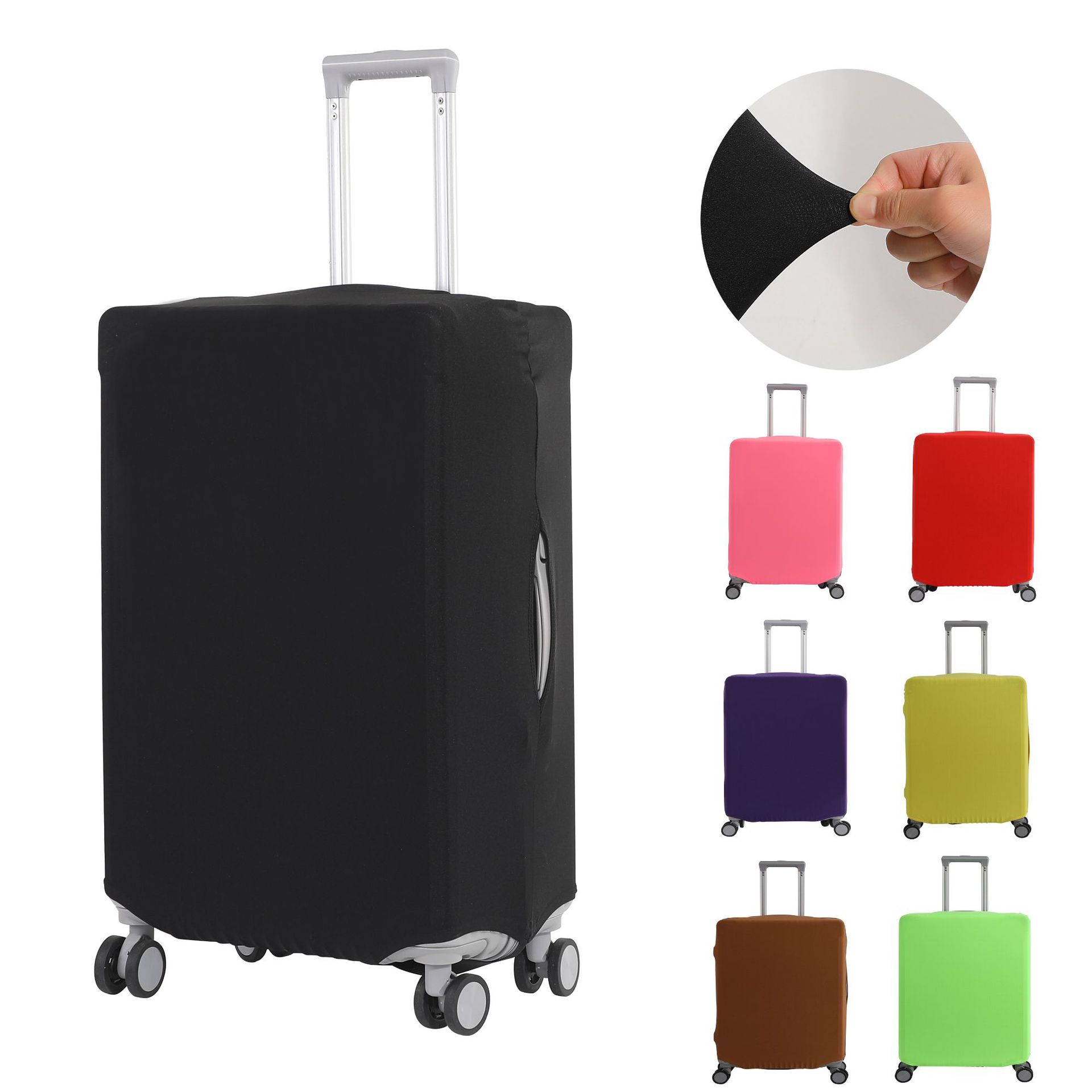 Luggage Protective Cover Transparent - Capa Protetora Elástica de Cor Sólida